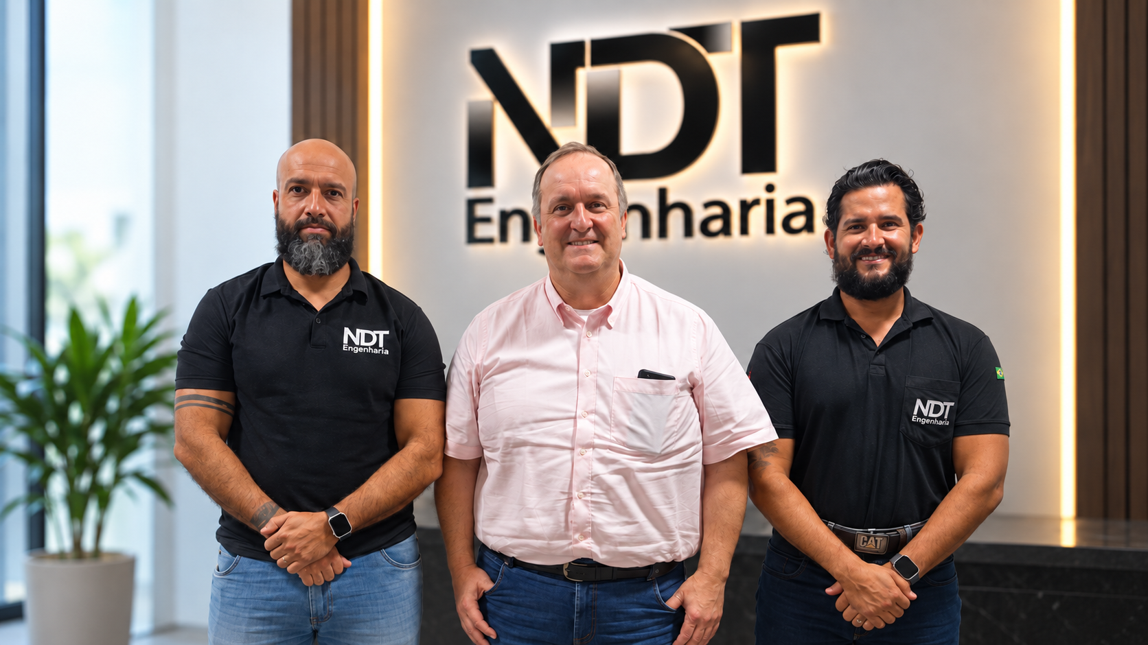 Equipe da NDT Engenharia após a recertificação NBR ISO 9001